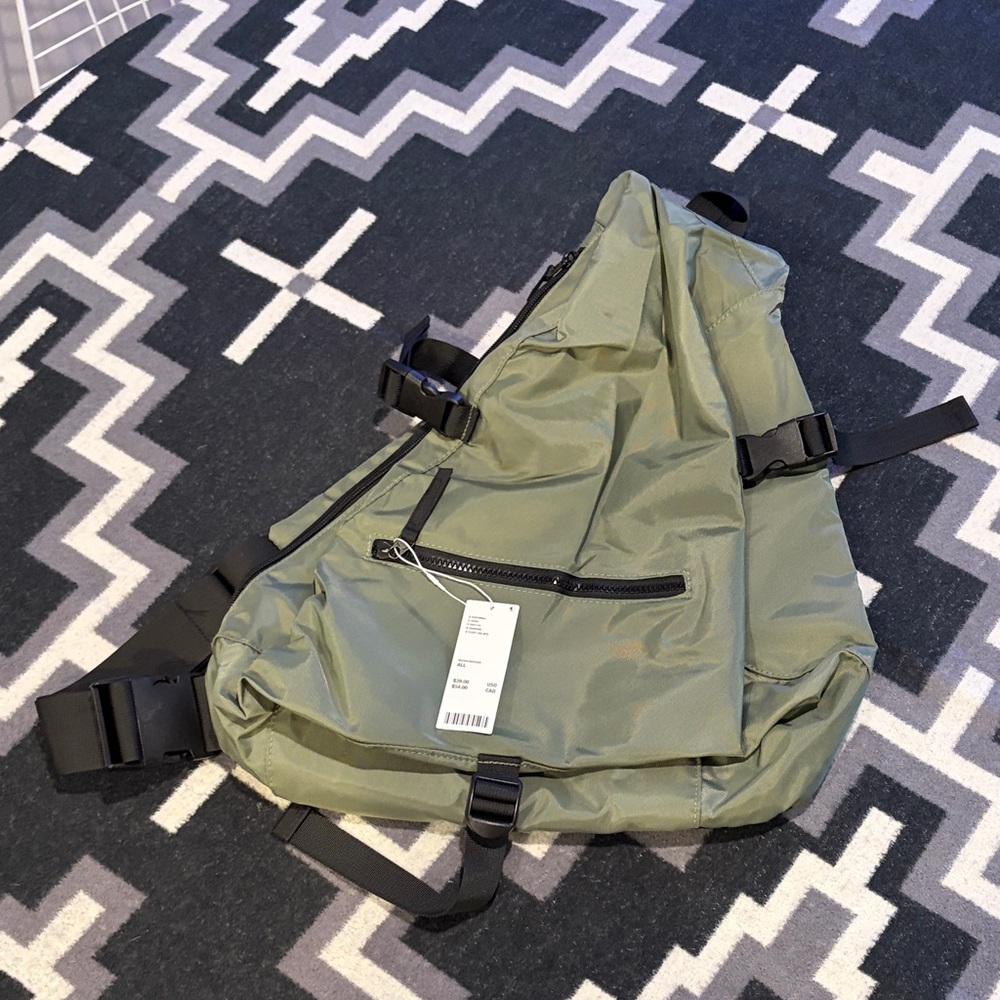 Green Crossbody Sling Bag